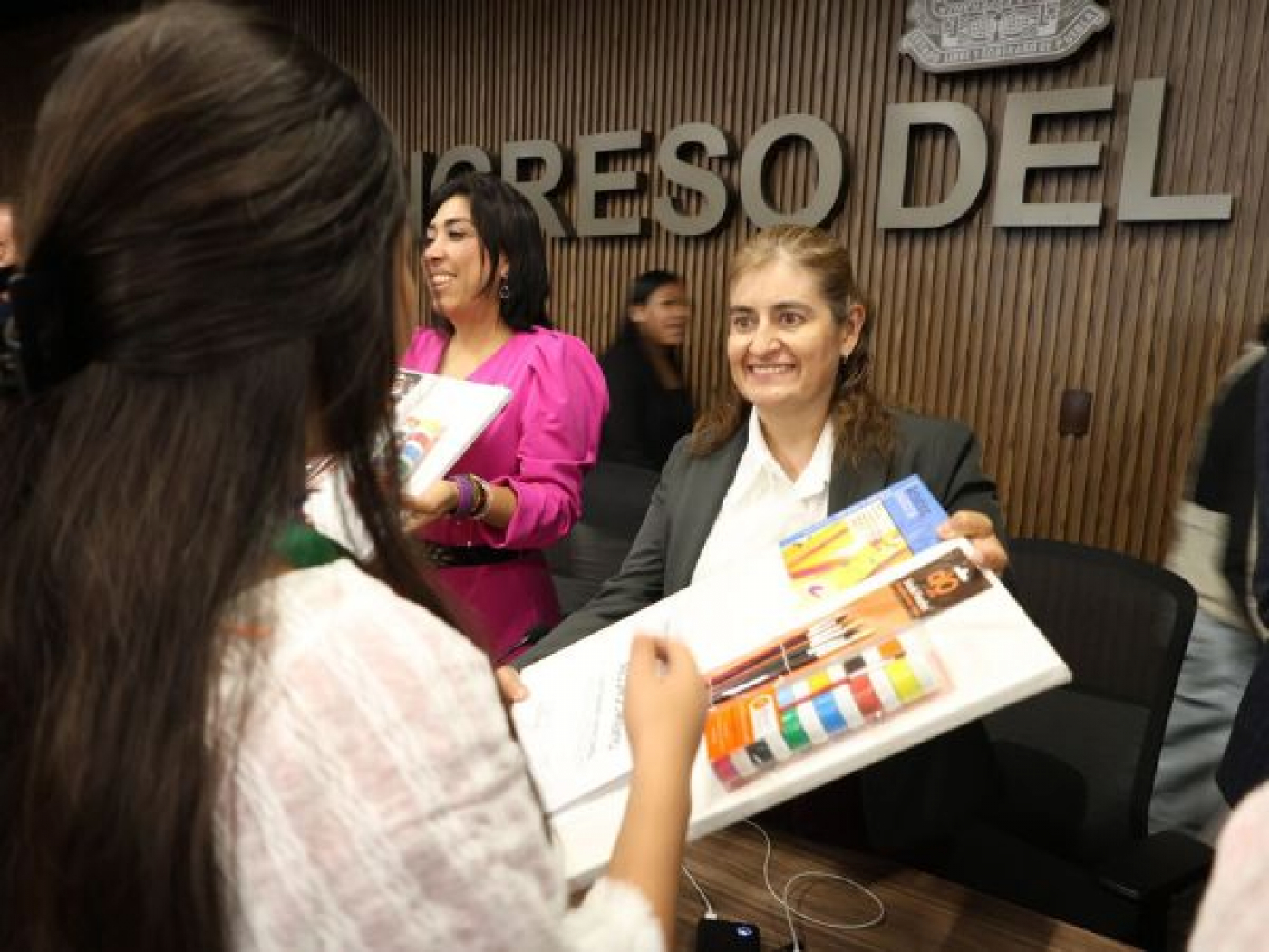 Congreso del Estado sede de la Olimpiada Femenil Indígena Juvenil de Matemáticas y Sostenibilidad